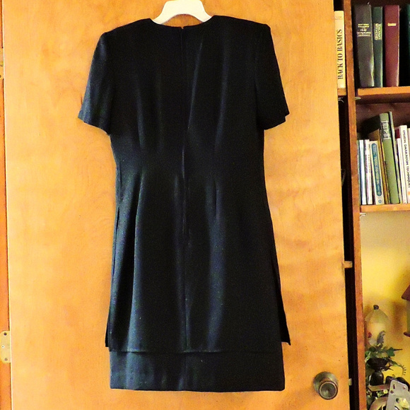 KARIN STEVENS women's Dress sz 10 Black - Picture 6 of 7